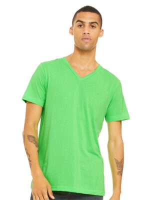 Unisex Heather CVC V-Neck Tee