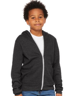 Youth Sponge Fleece Full-Zip Hoodie Sweatshirt