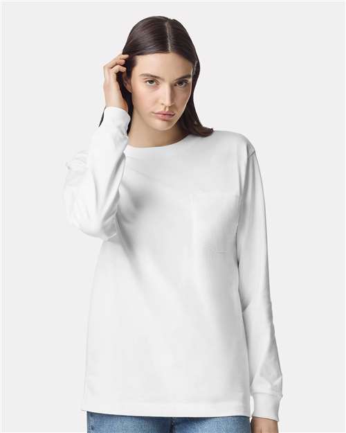 Unisex Super Heavyweight Long Sleeve Pocket Tee - 9410