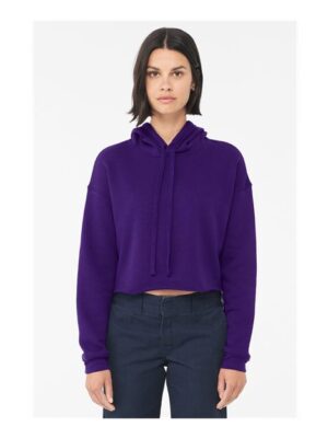 Women's Crop Fleece Hoodie Sweatshirt - 7502