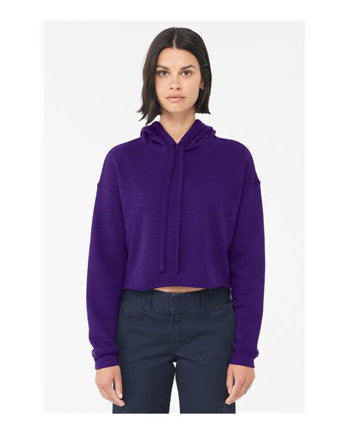 Women's Crop Fleece Hoodie Sweatshirt - 7502